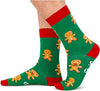 Gingerbread Socks Christmas Socks, Xmas Gifts, Funny Christmas Gifts for Men, Christmas Vacation Gifts, Holiday Gifts, Gingerbread Gift for Him Santa Gift Stocking Stuffer
