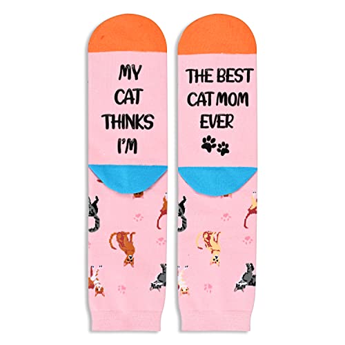 Christmas Gifts For Cat Mom Cat Lover Cat Lady Cat Gifts For Women Crazy Cat Socks