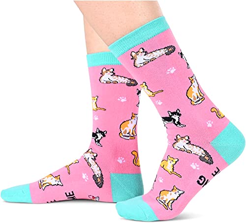 Women's Funny Thick Stylish Cat Socks Gifts For Cat Lovers