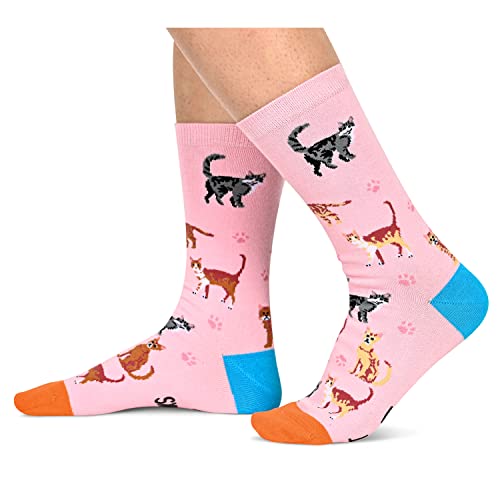 Christmas Gifts For Cat Mom Cat Lover Cat Lady Cat Gifts For Women Crazy Cat Socks