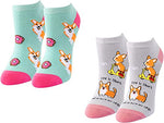 Corgi Mom Gifts for Women Unique Corgi Lovers Gifts for Women, Corgi Themed Gift Socks 2 Pairs