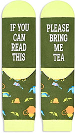 Tea Lovers Gifts for Man and Women Novelty If You Can Read Please Bring Me Tea Socks Tea Accessories Gifts