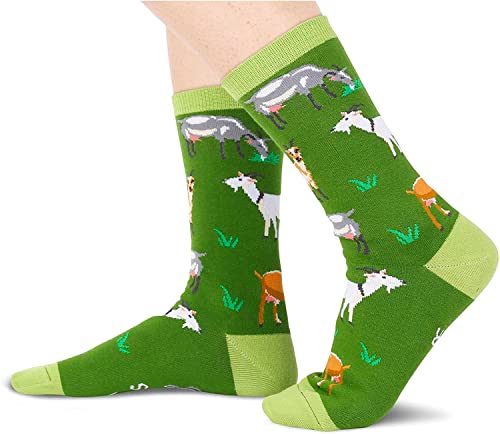 Unique Goat Gifts, Unisex Goat Socks for Men and Women, Best Gift for Goat Lovers Sheep Socks