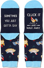 Unisex Funny Chicken Socks, Chicken Gifts for Women and Men, Rooster Gifts Farm Animal Socks