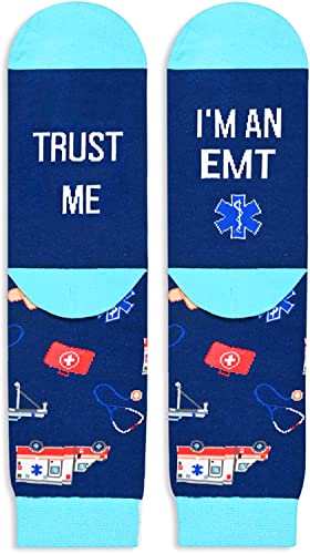 Funny Paramedic Gifts for Men Women, EMT Driver Gifts, Ambulance Drivers Gifts, Emergency Room ER Nurse Gifts, Thank You Gifts, Graduation Gifts, EMT Socks