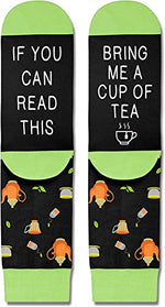 Women's Crazy Non-Slip Crazy Tea Socks Gifts for Tea Lovers