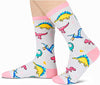 Women's Cozy Thick Crew Cute Dinosaur Socks Gifts for Dinosaur Lovers-2 Pack