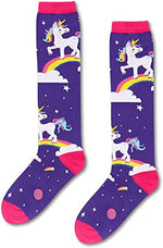 Unique Unicorn Gifts for Women Silly & Fun Unicorn Knee High Socks Novelty Unicorn Gifts for Moms