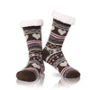 Fuzzy Cozy Fluffy Socks with Grips for Women Girls, Comfy Plush House Socks, Slipper Socks, Women's Sherpa Socks, Christmas Socks