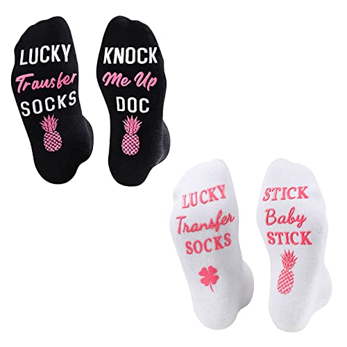 Unisex Funny Thick Non-Skid Hospital Socks for Labor and Delivery Gifts-2 Pack