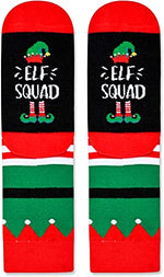 Funny Christmas Vacation Gifts for Kids, Funny Crazy Christmas Socks Holiday Socks for Childen, Christmas Elf Socks Santa Socks, Xmas Gifts Girls Boys, Gifts for 7-10 Years Old