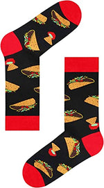 Men's Funny Crazy Taco Socks Gifts for Taco Lovers