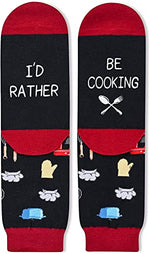 Unisex Cooking Socks, Cooking Gifts for Chefs, Pastry Chefs, Cooks, Bakers, Cookie Bakers, Cooking Enthusiasts, Bread Makers, Novelty Women Men Cooking Socks