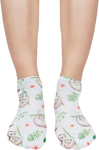 5 Pairs Women's Sloth Socks, 3D Print Socks, Sloth Gifts For Sloth Lovers Mom Women, Valentines Gifts, Christmas Gifts
