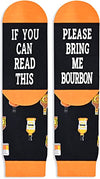 Unisex Bourbon Lover Gift Unique Bourbon Socks Funny Bourbon Gift for Men Women, Ideal Gifts for Bourbon Lovers and Drinkers