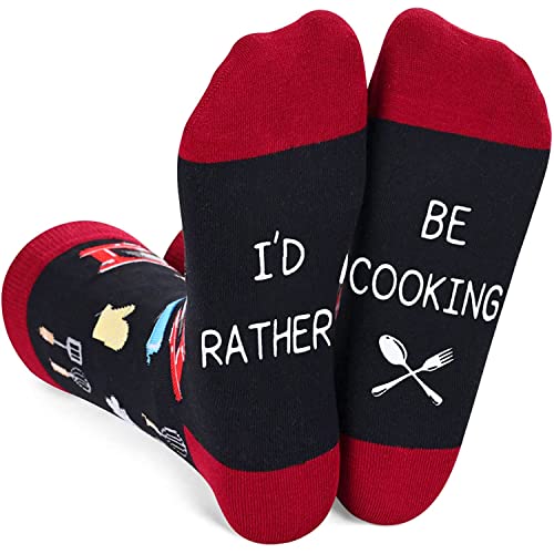 Unisex Cooking Socks, Cooking Gifts for Chefs, Pastry Chefs, Cooks, Bakers, Cookie Bakers, Cooking Enthusiasts, Bread Makers, Novelty Women Men Cooking Socks