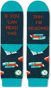 Reading Gifts, Funny Socks for Women, Cool Book Socks, Silly Socks, Graduation Gift Ideas, Book Lovers Gifts, Reading Socks