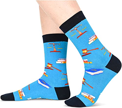 Lawyer Socks for Women and Men, Appreciation Gifts, Ideal Present for Lawyers on Birthday, Retirement, Anniversary, and Christmas, Gift for Him or Her