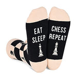 Novelty Chess Socks for Men Women who Love to Chess, Funny Gifts for Chess Lovers, Chess Players Gifts, Unisex Chess Themed Socks, Silly Socks, Fun Socks