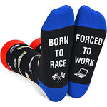 Unisex Racing Socks, Race Car Gifts, Dirt Track Racing Gifts, Dirt Tracking Racing Gifts For Men Women, Racing Car Socks for Racing Enthusiasts