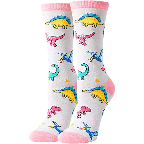 Funny Dinosaur Gifts for Women Gifts for Her Dinosaur Lovers Gift Cute Sock Gifts Dinosaur Socks