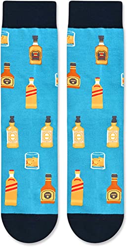 Bourbon Lover Gift Unique Bourbon Socks Funny Bourbon Gift for Men, Ideal Gifts for Bourbon Lovers and Drinkers