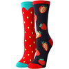 Funny Strawberry Socks for Women, Novelty Strawberry Gifts Girls, Strawberry Gifts Fruit Socks
