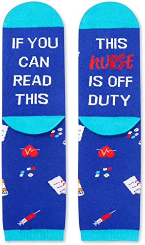 Women's Funny Cozy Nurse Socks EMT Gifts-2 Pack