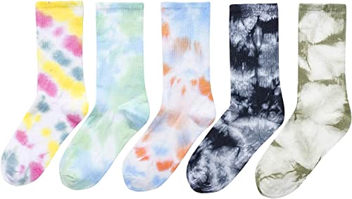 Colorful Tie Dye Socks for Women, Tie-Dye Socks, Colorful Socks, Crew Socks, Gym Socks, Christmas Gift, Hippie Gifts, 90s Gifts
