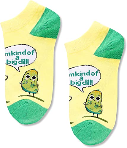 Women's Pickle Socks, Pickle Theme Socks, Pickle Gifts, Pickle Lover Presents, Best Gifts For Women, Big Dill Pun Socks, Mothers Day Gifts, Food Socks
