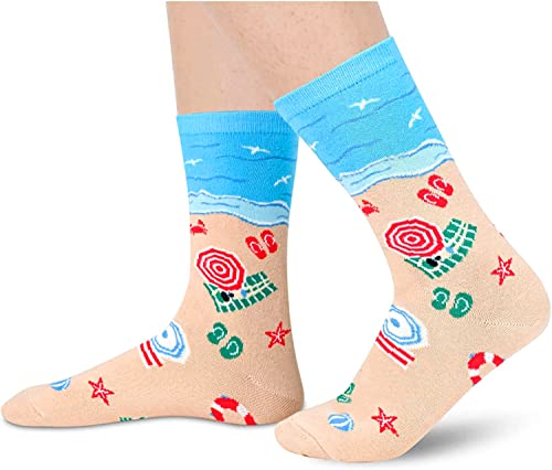 Women's Novelty Beach Socks for Beach Vacation Gifts