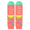 Unisex Unique Softest Non-Slip Labor and delivery Socks with Funny Saying for Pregnancy Gifts