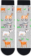 Gender-Neutral Goat Gifts, Unisex Goat Socks for Women and Men, Sheep Gifts Farm Animal Socks