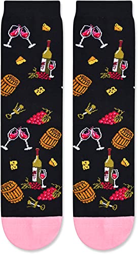 Wine Gift for Women Novelty Wine Socks Ideal Gifts for Wine Lovers Presents for Drinkers
