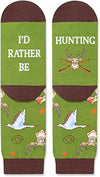 I'd Rather Be Hunting Socks Unisex, Funny Hunting Socks Gift for Hunters Men and Women who Love to Hunt