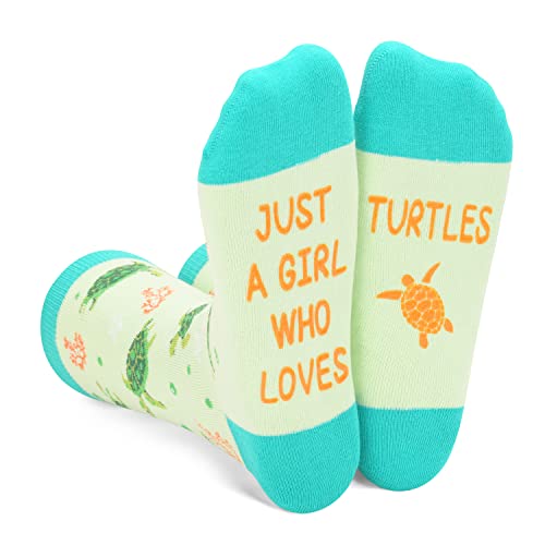 Unique Turtle Gifts for Women Silly & Fun Turtle Socks Novelty Turtle Gifts for Moms