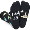 50th Birthday Gift for Him and Her, Unique Presents for 50-Year-Old Men Women, Funny Birthday Idea for Unisex Adult Crazy Silly 50th Birthday Socks
