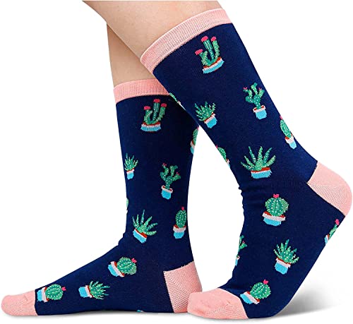 Unique Cactus Socks Ideal Gifts for Plant Lovers Funny Cactus Gift for Women, Nature Lover Gift