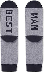 Men's Novelty Cute Groomsmen Socks Best Man Proposal Gift