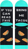Women's Taco Socks, Mexican Theme Socks, Taco Gifts, Taco Lover Presents, Great Gifts For Women, Ladies Socks, Taco Tuesday, Mothers Day Gifts, Food Socks