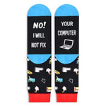 Unisex Programmer Socks, Geek Socks, Computer Socks, Programmer Gifts, Geek Gifts, PC Gamer Gifts, Ideal Gifts for Computer Geeks, Women Men Programming Socks