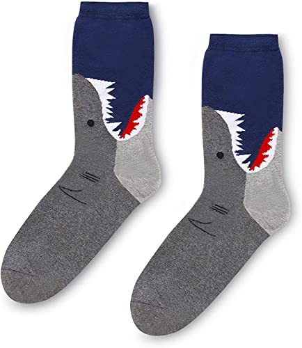 Cute Shark Gifts for Men Gifts for Husband & Corgi Enthusiasts Men's Shark Socks