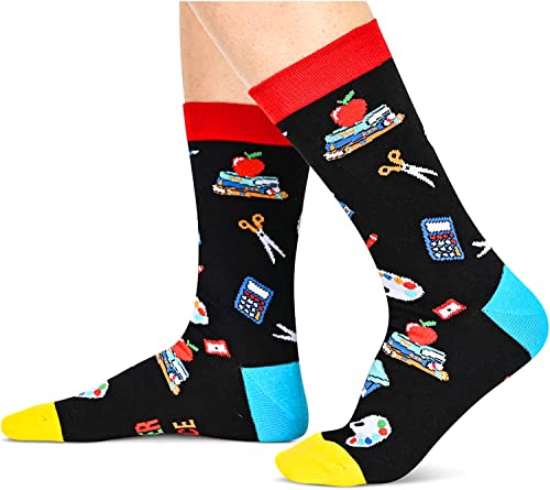 Teacher Appreciation Gifts for Teachers Men Women, Cool Gifts for Teachers, Funny Teacher Gifts, Don'T Make Me Use My Teacher Voice Socks, Teacher Socks