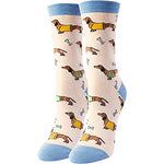 Unique Dachshund Gifts for Women Silly & Fun Dachshund Socks Novelty Dachshund Gifts for Moms