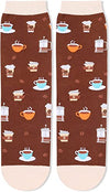 Women's Novelty Non-Slip Cool Coffee Socks Gifts for Coffee Lovers