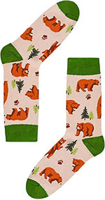 Funny Bear Gifts for Men, Gifts for Him, Guys Who Love Bear, Cute Men's Bear Socks