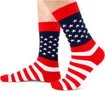 Patriots Socks, American Flag Socks, Men's Independence Day Gifts, 4th of July Socks, American Flag-themed Gifts, 4th of July Gift for him, Patriots Gifts For Men