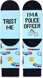 Men's Cops Socks, Policeman Gifts for Him, Gift for Cops, Police Officers, Police Academy Graduations, Police Detective Gifts, Police Retirement Gifts, Police Dad Gifts,Police Socks