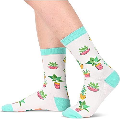 Crazy Plant Lady Gifts Cool Gifts for Plant Lovers Unique Indoor Gardening Gifts, Funny Gardening Gifts for Women, Crazy Plant Socks