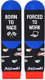 Unisex Racing Socks, Race Car Gifts, Dirt Track Racing Gifts, Dirt Tracking Racing Gifts For Men Women, Racing Car Socks for Racing Enthusiasts